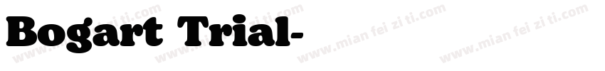 Bogart Trial字体转换